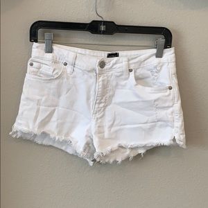 Just Black White Jean Shorts